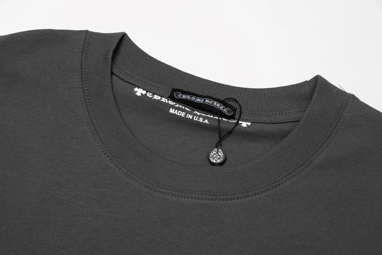 P150 Chrome Hearts Chrome Hearts English Logo Short Sleeve Size: SMLXL Color: Gray